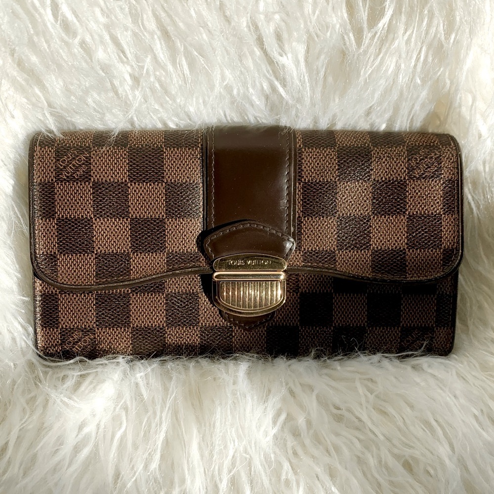 Authentic Louis Vuitton Sistina Damier Wallet